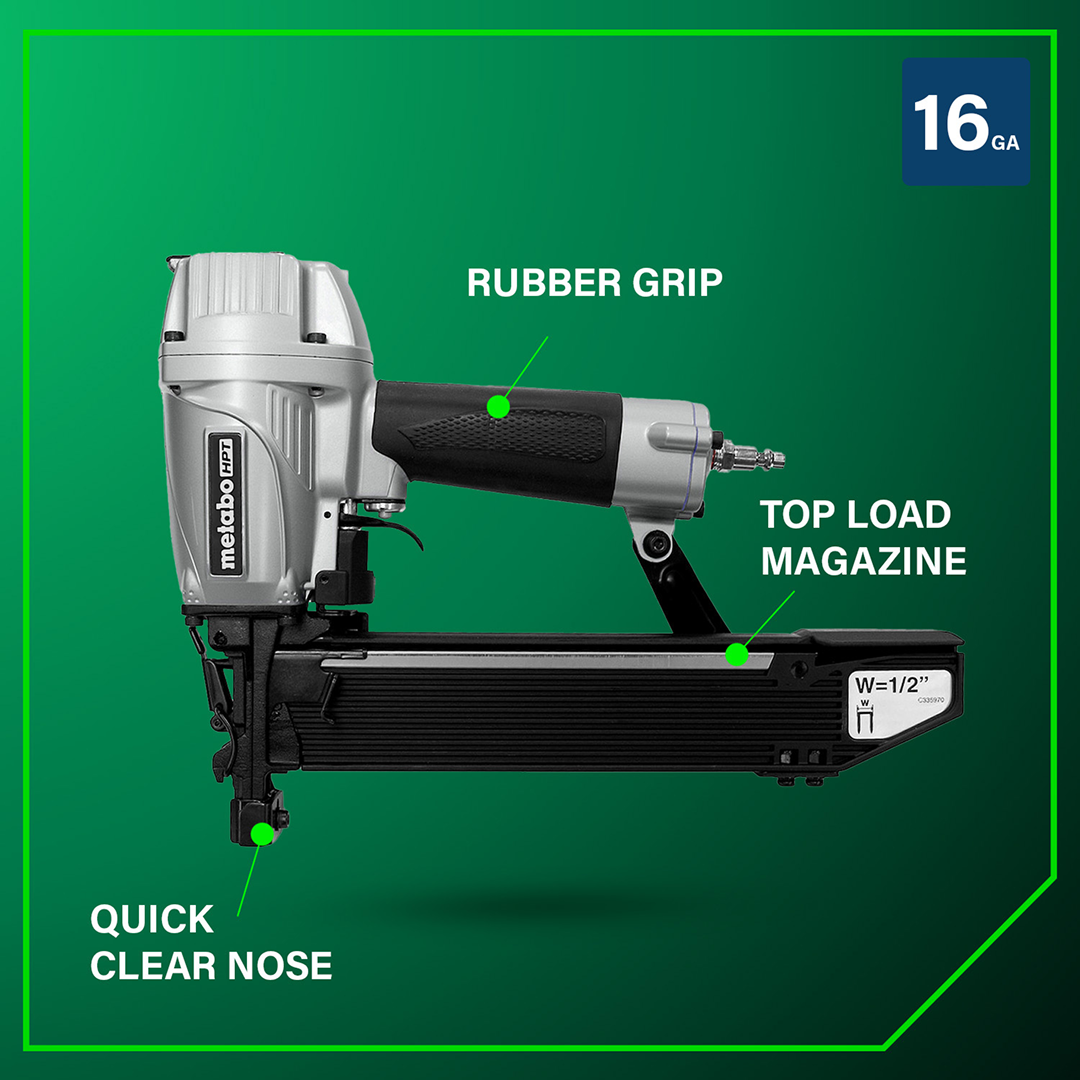 1/2 Inch 16 Gauge Standard Crown Stapler