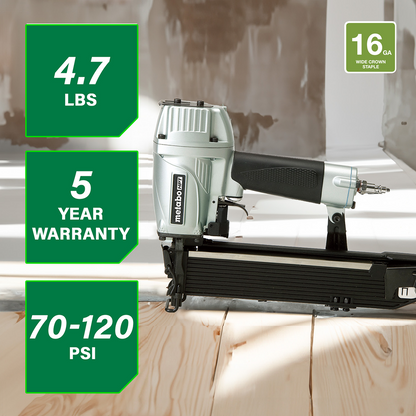 16 Gauge 15/16 Inch Wide Crown Stapler
