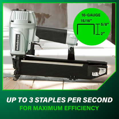 16 Gauge 15/16 Inch Wide Crown Stapler