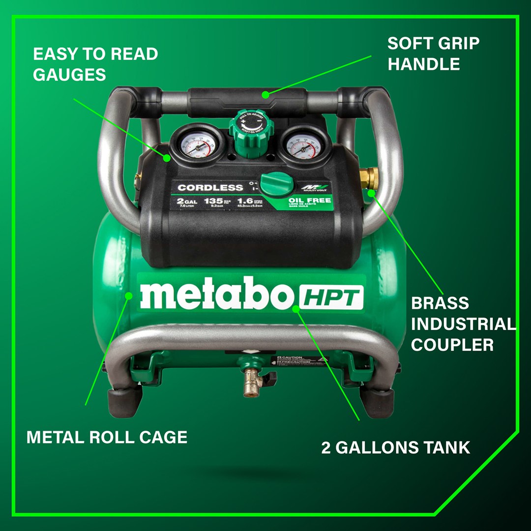 36V MultiVolt 2 Gallon Cordless Air Compressor (Tool Body Only)