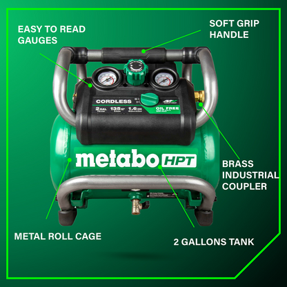 36V MultiVolt 2 Gallon Cordless Air Compressor (Tool Body Only)