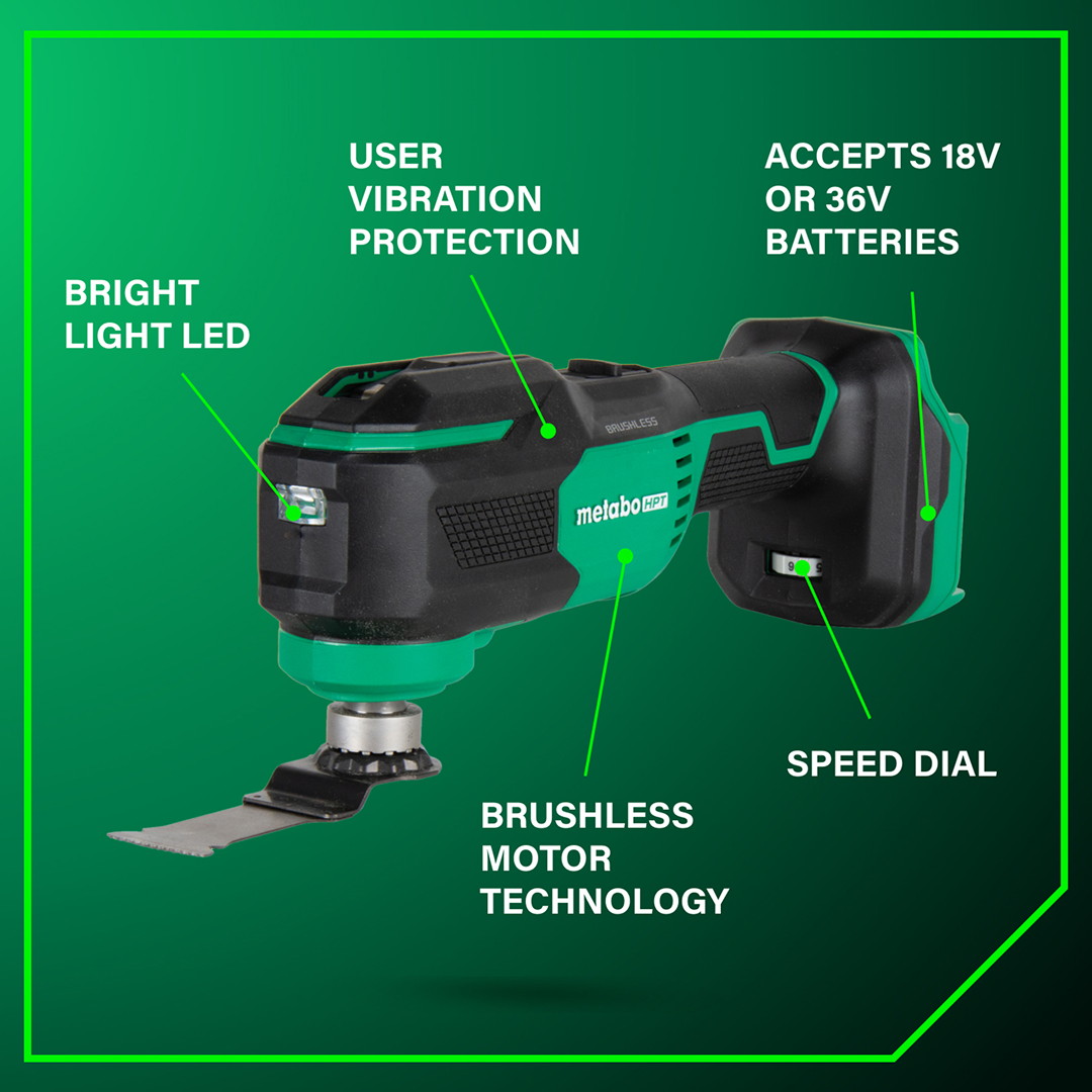 18V MultiVolt™ Cordless Low Vibration Oscillating Multi-Tool with Starlock (Tool Body Only)