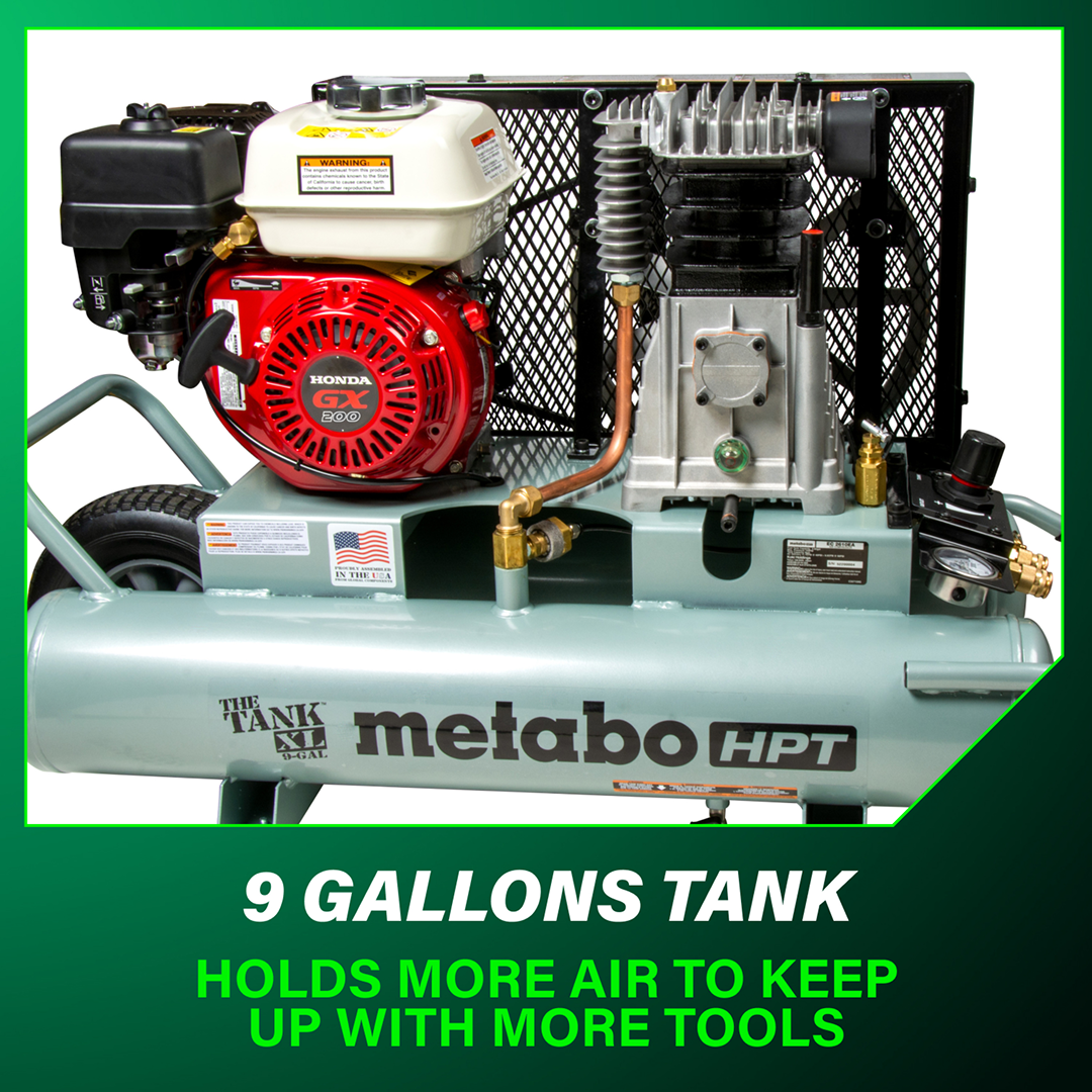 The Tank XL 9-Gallon Gas Wheelbarrow Compressor