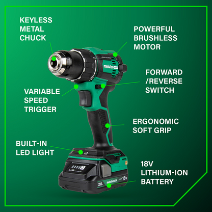 18V MultiVolt™ Cordless Brushless Driver Drill & Impact Driver Combo Kit