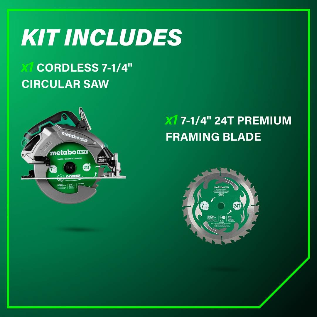 36V MultiVolt™ 7-1/4" Circular Saw w/ Torque Boost Technology (Tool Body Only)