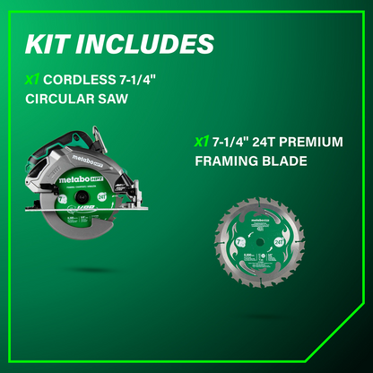 36V MultiVolt™ 7-1/4" Circular Saw w/ Torque Boost Technology (Tool Body Only)