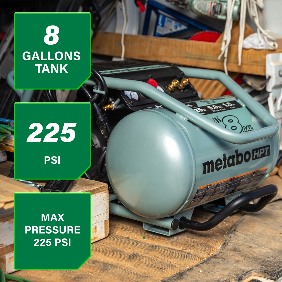 The TANK 8-Gal Trolley Air Compressor