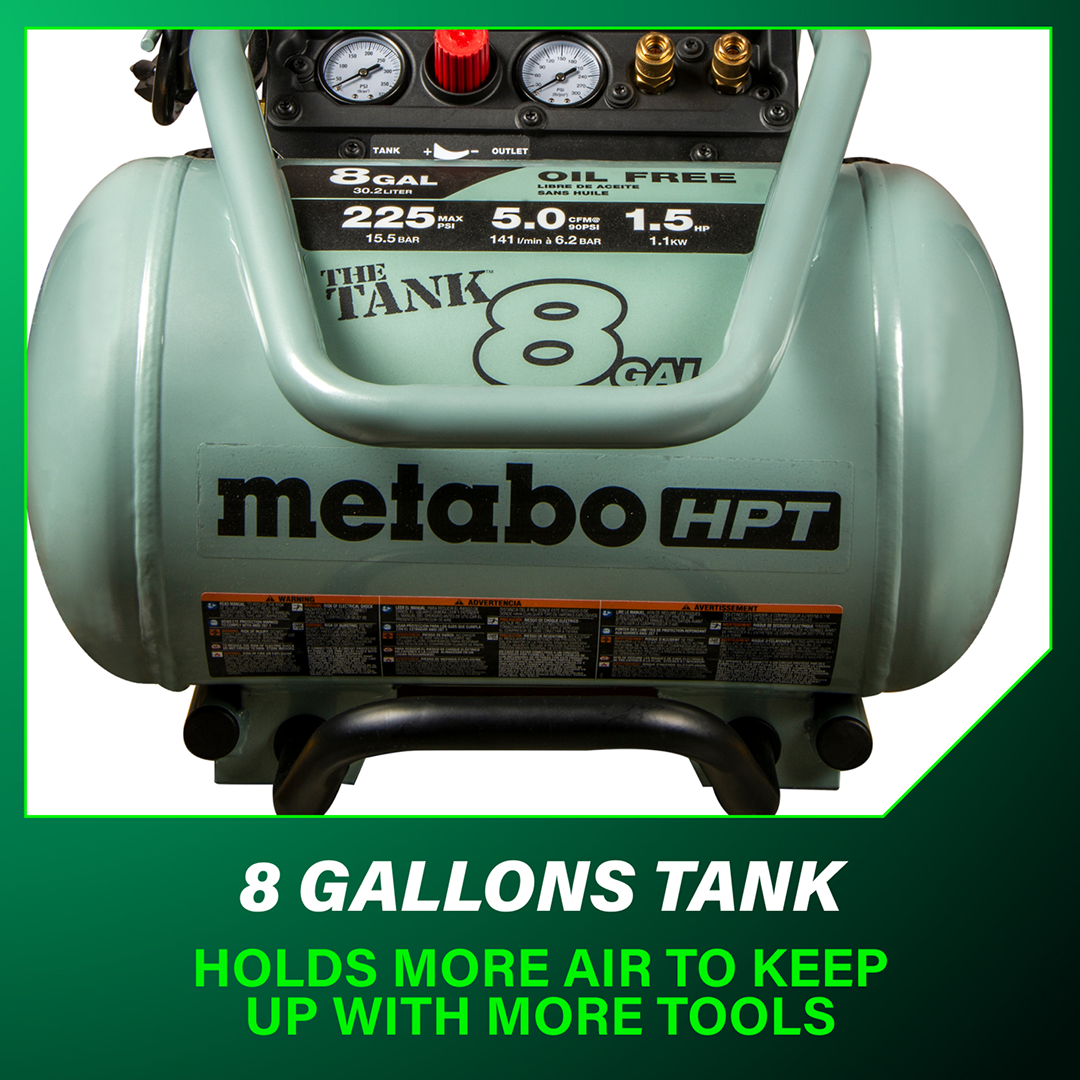The TANK 8-Gal Trolley Air Compressor