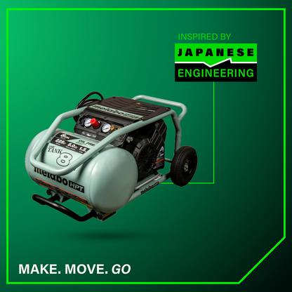 The TANK 8-Gal Trolley Air Compressor