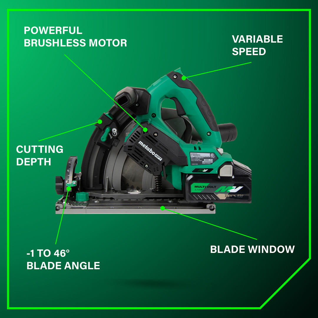 36V MultiVolt™ Cordless 6-1/2" Track Saw Kit