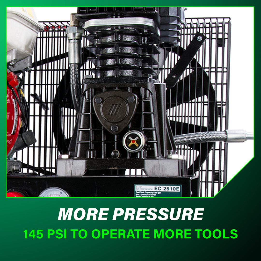 8 Gallon Gas Powered Wheeled Air Compressor