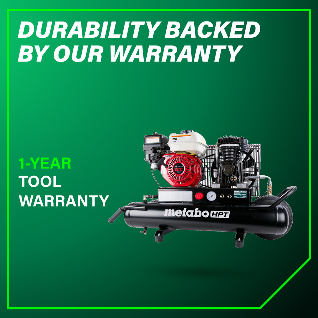 8 Gallon Gas Powered Wheeled Air Compressor