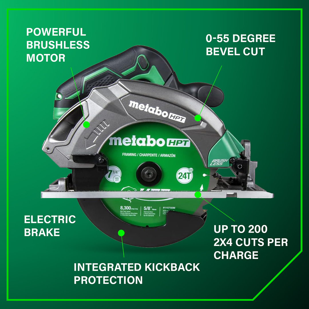 18V MultiVolt 7-1/4 Inch Cordless Circular Saw (Tool Body Only)