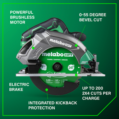18V MultiVolt 7-1/4 Inch Cordless Circular Saw (Tool Body Only)