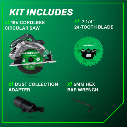 18V MultiVolt 7-1/4 Inch Cordless Circular Saw (Tool Body Only)