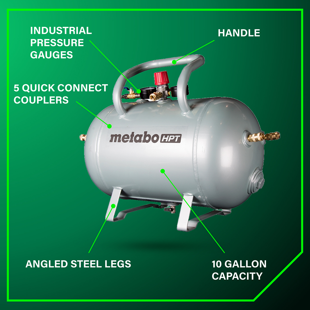 10 Gallon ASME Certified Reserve Air Tank