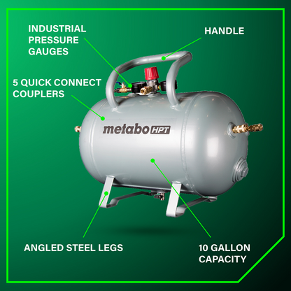 10 Gallon ASME Certified Reserve Air Tank