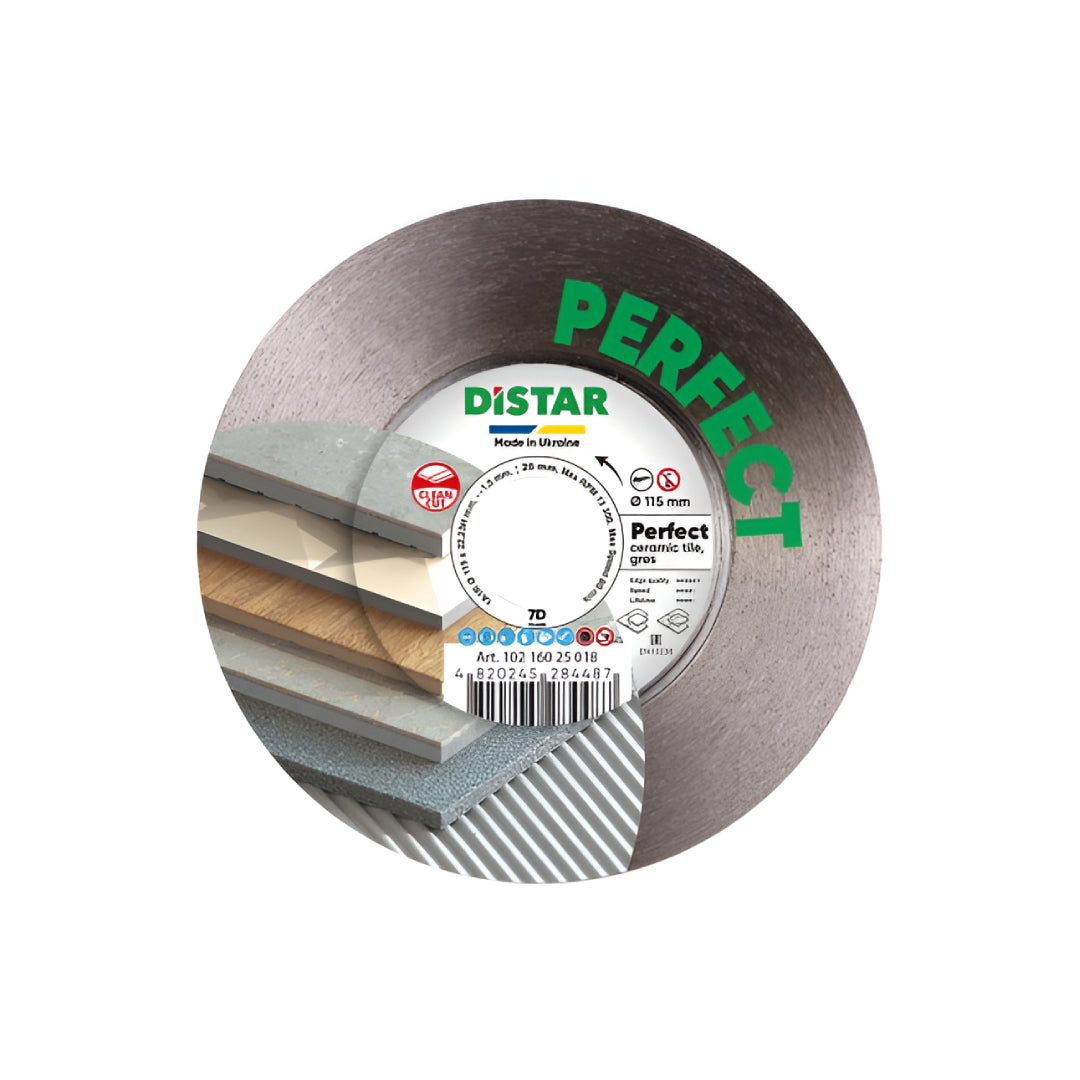 Distar Perfect Diamond Blade – Ultra-Clean Cutting For Ceramic & Porcelain Tile